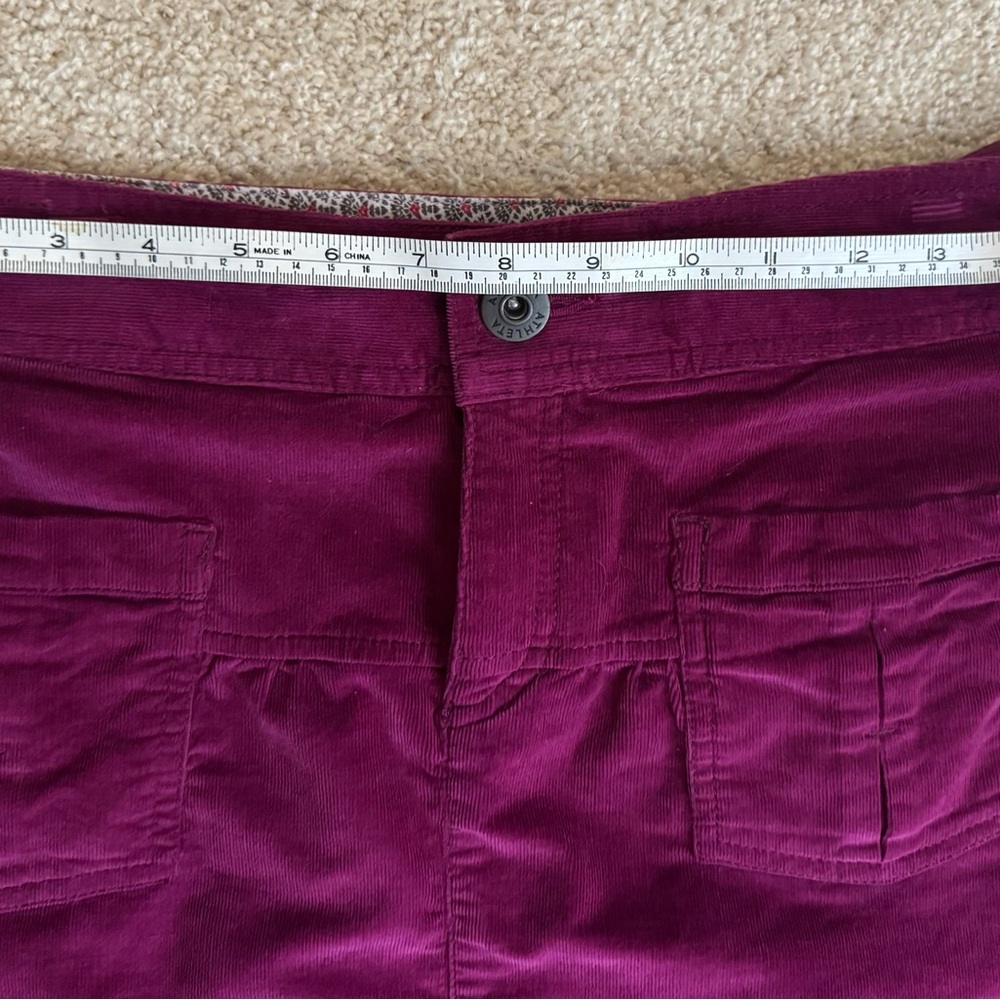 ATHLETA RASPBERRY CORDOBA CORDUROY SKIRT - Picture 10 of 15